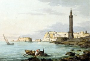 Vista de Nápoles desde el puerto. A la izquierda se encuentra el Castel dell