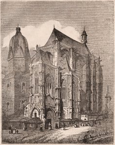 Vista de la Catedral de Aquisgrán, Renania del Norte-Westfalia, Alemania de Unknown