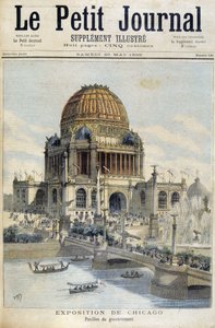 Vista de la Exposición de Chicago: El Palacio del Gobierno - en “El Pequeño Diario” de Unknown artist