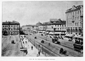 Vista de la Perspectiva Newsky. San Petersburgo de Unknown artist