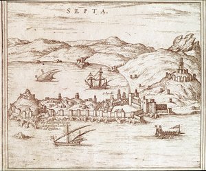 Vista de la ciudad de Ceuta de Unknown artist