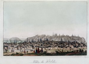 Vista de la ciudad de Fabolsk, Siberia. En “El traje antiguo y moderno” de Unknown artist