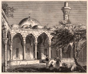 Vista de las ruinas de una mezquita en Payas (o Bayas) en Siria, cerca de Alepo