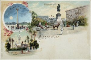 Vistas de Alejandría - postal, finales del siglo XIX de Unknown artist