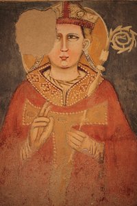 Fresco mural en San Zeno Maggiore. Verona