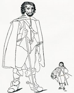 Walter Parsons y Sir Jeffrey Hudson, de The Strand Magazine publicado en 1894. de Unknown artist