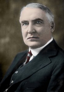 Warren Gamaliel Harding (1865-1923), 29º Presidente de los Estados Unidos.