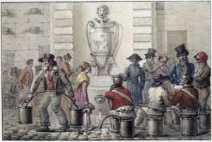 Portadores de agua en la fuente de Unknown artist