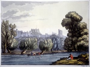 Castillo de Windsor en el Támesis. de Unknown artist