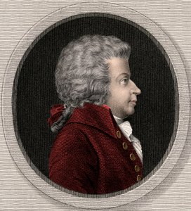 Wolfgang Amadeus Mozart 1756-1791 - grabado - siglo XIX de Unknown artist