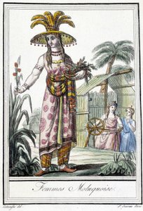 Mujer de las Islas Molucas (Indonesia) de Unknown artist