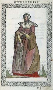 Mujer picarda - en “Hábitos y efigies” de Jean Sulperius