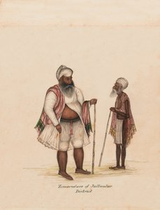 ¿Zemendars del distrito de Jullundur?, c.1850