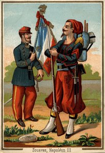 Traje de zuavo en la época de Napoleón III de Unknown artist