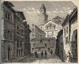 Catedral Saint-Front - Périgueux - Dordoña - Francia - (Saint Front) grabado en “PATRIE” - DESCRIPCIÓN PICTÓRICA DE FRANCIA EN 6 VOLÚMENES POR LUCIEN HUARD - finales del siglo XIX de Unknown artist