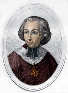 Retrato de Etienne de Loménie de Brienne (1727-1794), prelado y político francés. Grabado de 1866 de Unknown artist