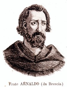 Retrato de Arnaud de Brescia (Arnaldo da Brescia) (1090 - 1155), reformador político y religioso italiano. de Unknown artist