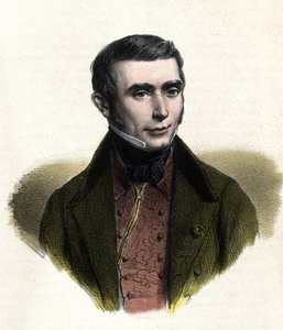 Retrato de Eugène Scribe (1791-1861), autor francés de comedias de costumbres.