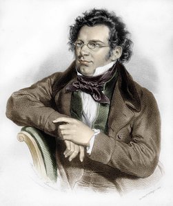Retrato de Franz Schubert (1797-1828), compositor austriaco