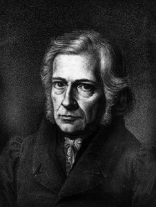 Retrato de Friedrich Daniel Ernst Schleiermacher. 1768 - 1834. Teólogo protestante y filósofo alemán de Unknown artist