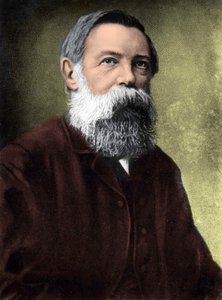 Retrato de Friedrich Engels (1820-1895), teórico y político socialista alemán de Unknown artist