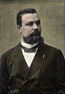 Retrato de Gerard Encausse, conocido como Papus, ocultista, cofundador de la Orden Martinista (1865-1916).