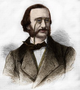 Retrato de Jacques Offenbach (1819-1880), compositor alemán, naturalizado francés