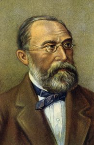 Retrato de Rudolf Virchow, médico y político alemán.