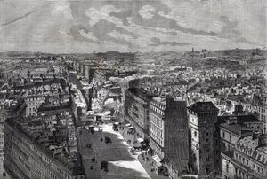 Las grandes obras de Haussman - Transformaciones de París bajo el Segundo Imperio, París Haussmannien (Boulevard, obras Haussmannianas) - La perforación de la calle Etienne Marcel- de la calle Turbigo a la Place des Victoires - grabado en “Le journal illus de Unknown artist