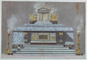 Altar dedicado a una mártir virgen [¿Santa Lucía?] de Unknown, Italian