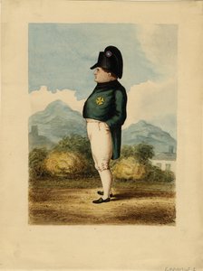 Napoleón Bonaparte en la isla de Santa Elena, 1817 de Unknown artillery officer