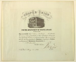 Certificado (FRANCE amp; U.S.A.), 22 de mayo de 1861 de Unknown artistUnknown artist