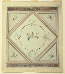 Dibujo, Techo de un dormitorio, 1820-23 de Unknown artistUnknown artist
