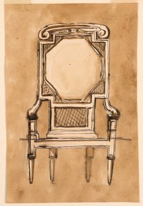 Dibujo, Silla, 1780-1790 de Unknown artistUnknown artist