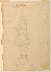 Dibujo, Diseño de vestuario: Un hombre de mundo para un ballet, ca. 1720 de Unknown artistUnknown artist