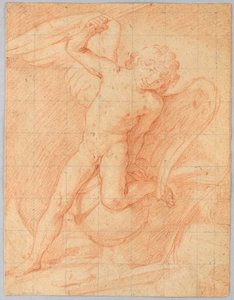 Dibujo, Cupido, 1650-1700 de Unknown artistUnknown artist