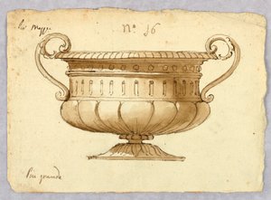 Dibujo, Diseño para un cuenco, 1780-1820