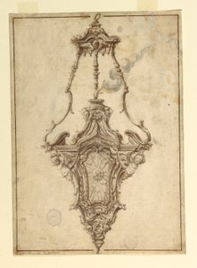 Dibujo, Diseño para un incensario, 1725-1750 de Unknown artistUnknown artist