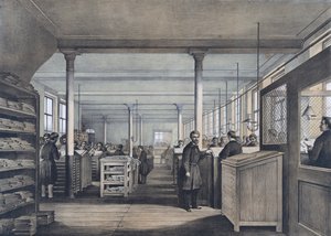 Una tienda de impresión europea del siglo XIX de Unknown artist