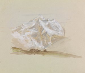 Un chalé en la montaña de Unknown artist