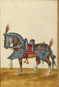 Un caballo con armadura de Unknown artist