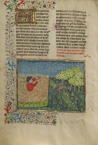 Un cazador y una liebre de red de Unknown artist