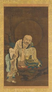 Un Luohan y un asistente de Unknown artist