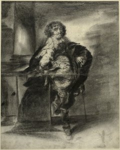 Un hombre vestido del siglo XVII de Unknown artist