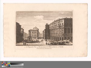 Perspectiva del teatro de Marcelo &c., en Roma de Unknown artist