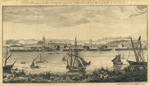 Perspectiva de la ciudad y del astillero de Su Majestad en Woolwich. de Unknown artist