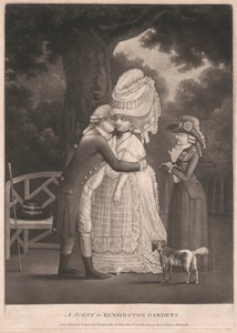 Una escena en los jardines de Kensington