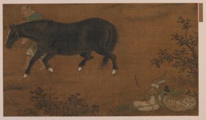 Un tártaro, su caballo y equipo de Unknown artist