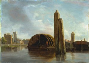 Una vista de Lambeth de Unknown artist