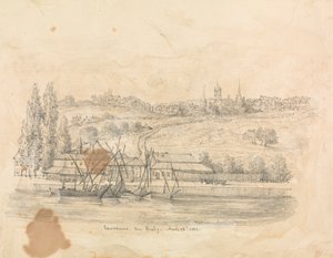 Una vista de Lausana desde Ouchy de Unknown artist
